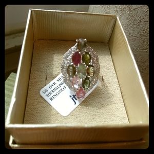 Genuine Tourmaline ring, size 5.